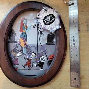 Tim Burton picture in oval frame